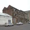 View from SW of Stromness Street elevation - warehouse blocks from the mid-19th century
