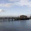 View.  E pier with Loop Shed and crane.