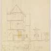 House for Sir Andrew Noble.
Elevation and 1/2 detail of Kitchen chimney.