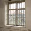 Interior. Old mill building, 1st floor, detail of window on E wall