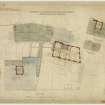 'Edinburgh & Leith Corporations' Gas Commissioners. Waterloo Place Office Extensions
Roof plan'
Signed: 'W R Flemming'