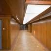 Interior. Teaching block. View of 1st floor corridor from E