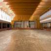Interior. Admin block. View of main hall towards stage