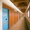 Interior. Admin block. View of 1st floor corridor