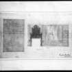 Ballindalloch Castle.
Scanned copy of drawing.
Design for finishings of dining room as executed (coat of arms) (mural). 'No. 35'.
Signed: 'Mackenzie and Matthews'.