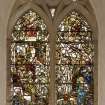 Interior. View of S Transept E stained glass window by Douglas Strachan 1915