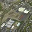 Oblique aerial view centred on site of new RCAHMS archive store, taken from the SW.