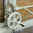 Interior. Ground Floor Conservatory, detail of window opening mechanism