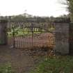 Detail of graveyard gates
