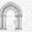 Digital copy of Plate XXVI, door way to Crypt beneath the Chapter House.