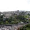 General view taken from the top of the Scott Monument looking SSW, centring on the Bank of Scotland Buildings.