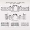 Catalogue of Horticultural Buildings by MacKenzie and Moncur
Specimen Designs for Wood Espaliers and Fences - Special Designs as Required
"Erected at Manderston, Berwickshire" and "Erected at Tulliallan, Perthshire"