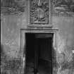 EPS/4/1  Photograph, detail of No 36 doorway with text; 'Candlemaker Row - Old doorway, with arms of Candlemakers'
Edinburgh Photographic Society Survey of Edinburgh and District, Ward XIV George Square