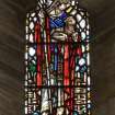 Interior.South Transept West wall View of stained glass window The Good Shepherd by Herbert Hendrie  c.1930