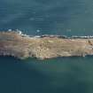 Oblique aerial view centred on S defences, taken from the SW.