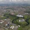 Oblique aerial view centred on  the Dalmarnock-Dalbeth- Carmyle area of Glasgow (future site of the Glasgow 2014 Commonwealth Games), taken from the SW.