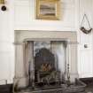 Interior. Tower. Mezzanine. Tower bedroom. Fireplace. Detail