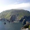 St Kilda, Soay. General view The Cambir on Hirta including Stac Dona, Stac Biorach and Soay Stac.