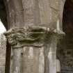 Chapter-house, NE pillar, view of capital from SE