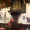 Interior. Pulpit and organ. View from NNW