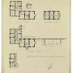 Plans of Drummohr House with annotations.