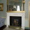 Interior. 1st floor, Lady Ailsa's boudoir, view of fireplace with mirror above