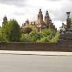 View from E showing relationship to Kelvingrove Art Gallery