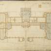 Plan.
Titled: 'Plan of the Sunk Floor'.
Signed: 'D. R. 49 Northumberland Street, Edinburgh, 4th September 1848'.