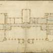 Plan.
Titled: 'Plan of the Ground Floor'.
Signed: 'D. R. 49 Northumberland Street, Edinburgh, 4th September 1848'.