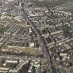 General oblique aerial view centred on Leith Walk, taken from the SW.