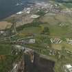 General oblique aerial view looking over Ward's shpbreaking yard towards HM Dockyard Rosyth, taken from the E.