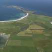 General oblique aerial view of Sanday looking towards Start Point, taken from the W.