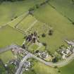 Oblique aerial view of Sweetheart Abbey, taken from the SW.