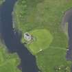 Oblique aerial view of Threave Castle, taken from the SSW.