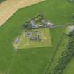 Oblique aerial view of Glenluce Abbey, taken from the ESE.