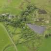 Oblique aerial view of Little Sparta garden, taken from the E.