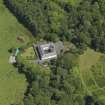 Oblique aerial view of Montgreenan stables, taken from the SW.