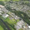 Oblique aerial view centred on the business park, taken from the W.
