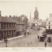 General view.
Titled: 'Town of Dumfries. High St and Mid Steeple'.
