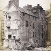 View of Murraygate, Dundee prior to demolition. 
Titled: 'Mauchline Tower, (Old Murraygate)'.
