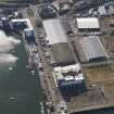 Oblique aerial view centred on the middle pier, taken from the NNE.