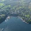 General oblique aerial view of Tobermory looking across the bay, taken from the ESE.