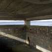 Interior.  View across top floor to Fife of main Battery Observation Post.