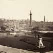 Page 18/3 View of George Square, Glasgow, including Scott Monument
Titled 'Before 1883  George Square .'
