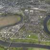 General oblique aerial view of the city centred on the Riverside area of Stirling, taken from the E.