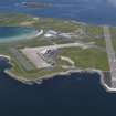 General oblique aerial view of Sumburgh airport, taken from the E.