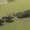 Oblique aerial view of Old Keig recumbent stone circle, taken from the ESE.