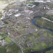 General oblique aerial view of the Dalmarnock-Dalbeth-Carmyle area of Glasgow and the construction of the Glasgow 2014 Commonwealth Games facilities with Celtic Park beyond, taken from the S.
