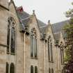 NE side. Gabled window bays. Detail