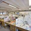 View of student work spaces within textiles department of Newbery Tower